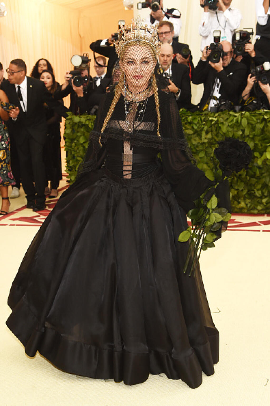 NEW YORK, NY - MAY 07: Madonna attends the Heavenly Bodies: Fashion & The Catholic Imagination Costume Institute Gala at The Metropolitan Museum of Art on May 7, 2018 in New York City. (Photo by Jamie McCarthy/Getty Images)