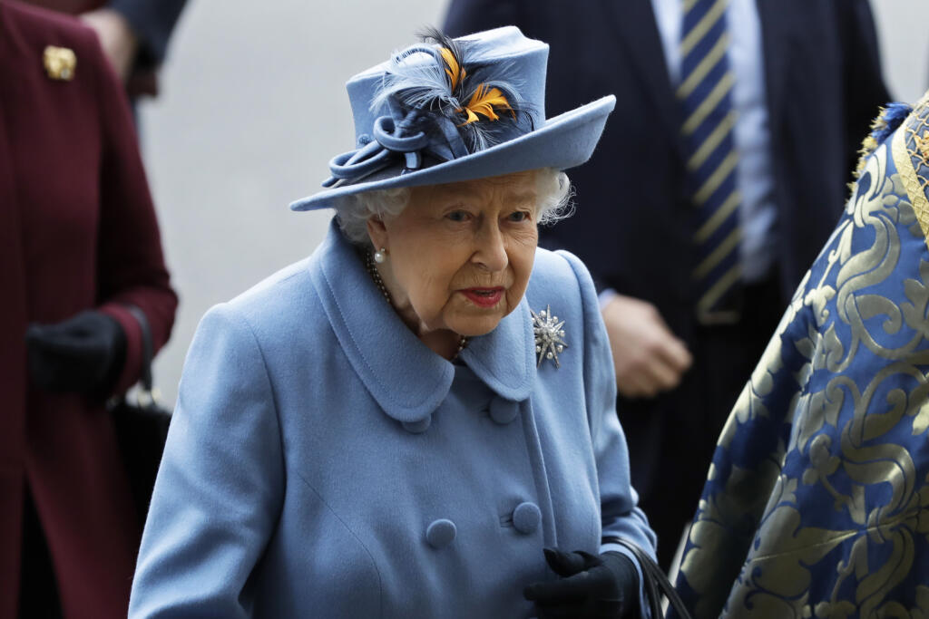 EBE 12 Londýn - Na snímke britská kráľovná Alžbeta II. prichádza na tradičné oslavy Dňa Commonwealthu v pondelok 9. marca 2020 v Londýne. FOTO TASR/AP
Britain's Queen Elizabeth II arrives to attend the annual Commonwealth Day service at Westminster Abbey in London, Monday, March 9, 2020. The annual service, organised by the Royal Commonwealth Society, is the largest annual inter-faith gathering in the United Kingdom. (AP Photo/Kirsty Wigglesworth)