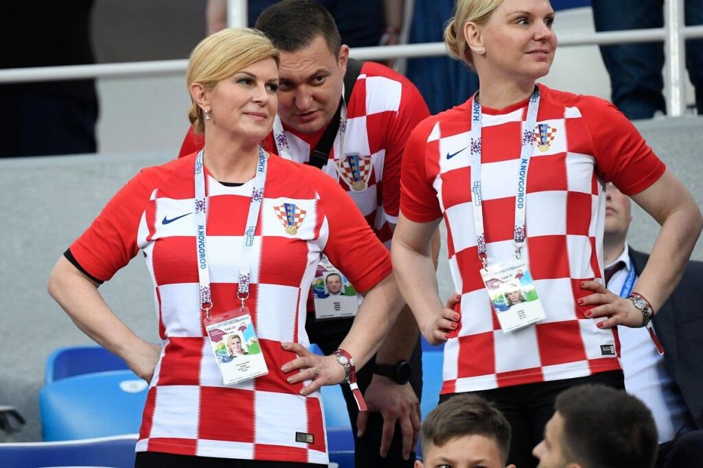 Prezidentka Chorvátska Kolinda Grabar-Kitarovičová fandila svojim krajanom na MS vo futbale.