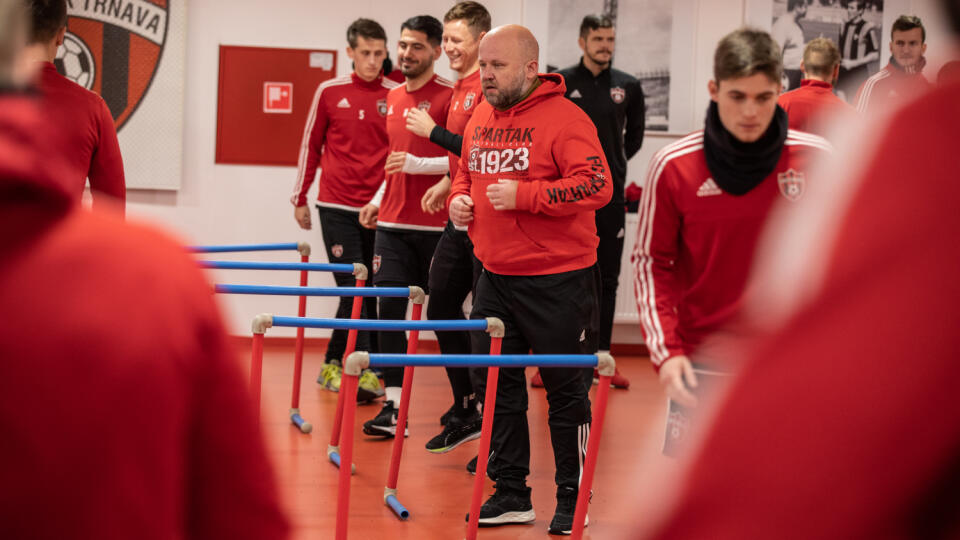 Náš redaktor si zatrénoval ešte počas zimnej prípravy s futbalistami Spartaka Trnava.