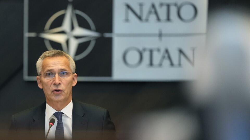 WA 45 Brusel - Generálny tajomník NATO Jens Stoltenberg predsedá stretnutiu poradcov národnej bezpečnosti v Bruseli vo štvrtok 7. októbra 2021. FOTO TASR/AP
NATO Secretary General Jens Stoltenberg chairs a meeting of National Security Advisors at NATO headquarters in Brussels, Thursday, Oct. 7, 2021. (AP Photo/Virginia Mayo, Pool)