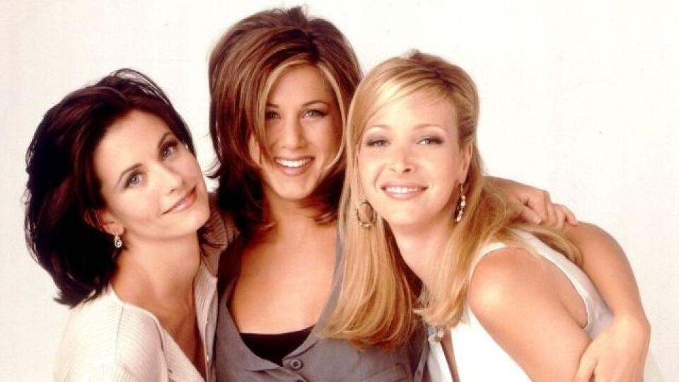 Courteney Cox, Jennifer Aniston, Lisa Kudrow v seriáli Priatelia