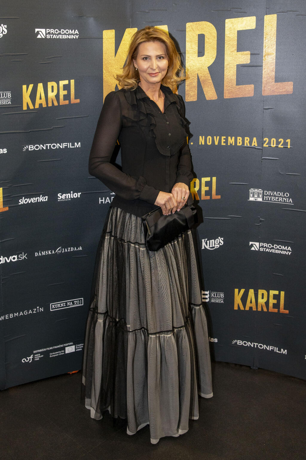 Na snímke je Ivana Gottová na premiére filmu Karel.