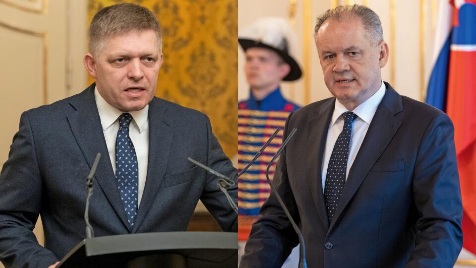 Róbert Fico a Andrej Kiska