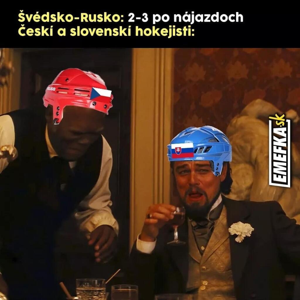 Rusko však vyhralo nad Švédskom a bez ohľadu na výsledok derby s Českom nám pomohlo k definitíve postupu do štvrťfinále.