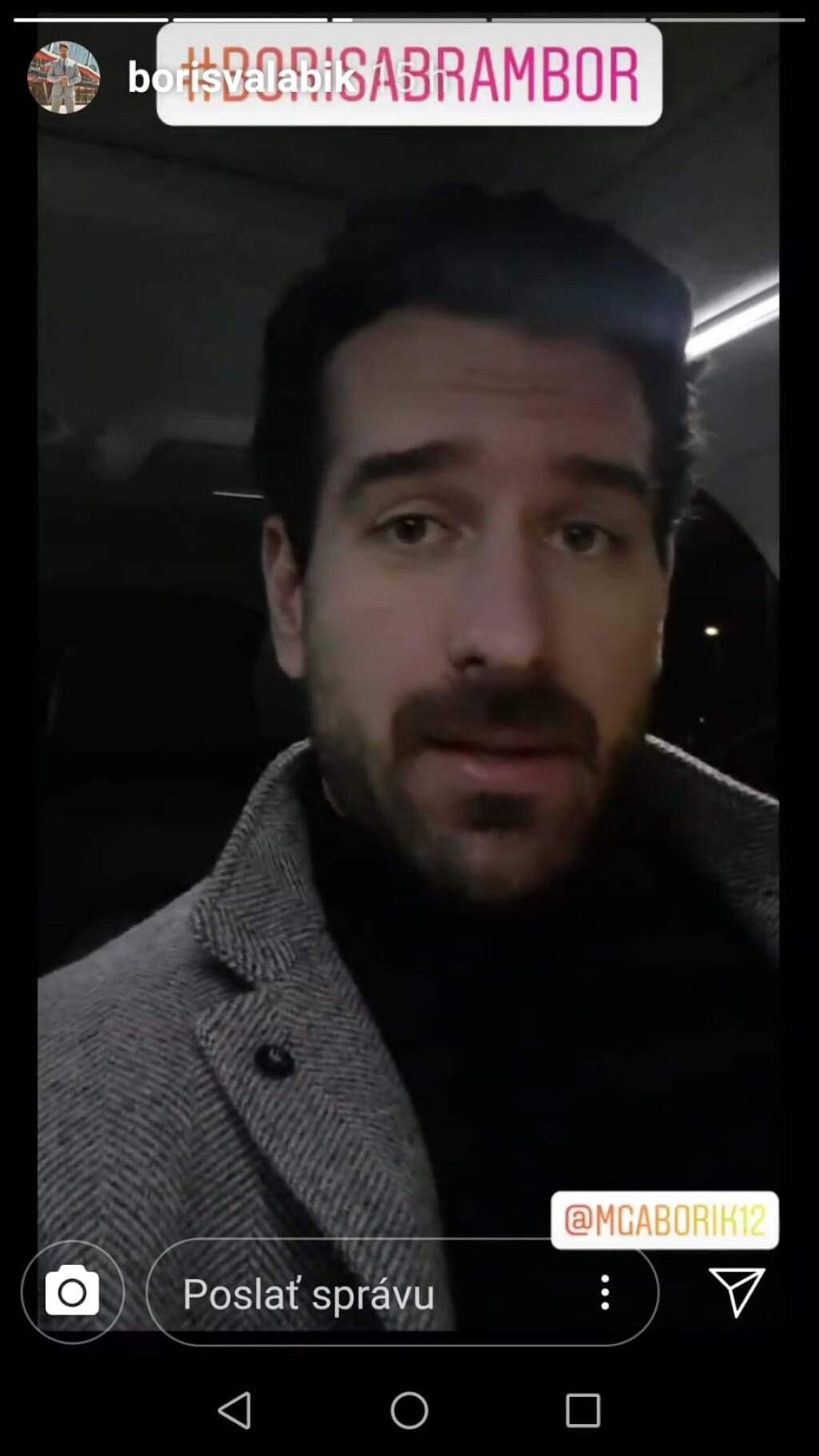 Boris Valábik tesne pred výzvou. Na svojej story na sociálnej sieti instagram priznal svoju veľkú trému.
