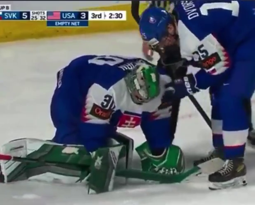 Adam Gajan v bránke Slovenska čaroval.
