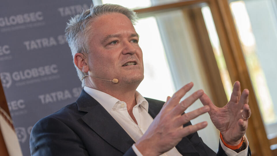Hlavnou témou tohtoročného Tatra Summitu, ktorý tradične organizuje Globsec, je ekonomická obnova Európy v čase krízy. Na snímke generálny tajomník OECD Mathias Cormann. Štrbské Pleso, 8. októbra 2021. FOTO TASR - Michal Svítok