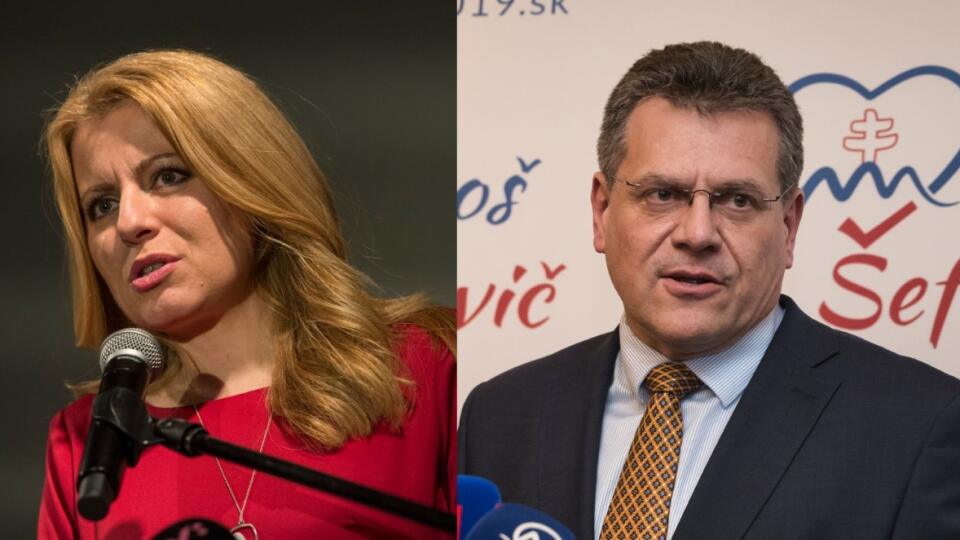 V druhom kole volieb sa stretne Zuzana Čaputová a Maroš Šefčovič.