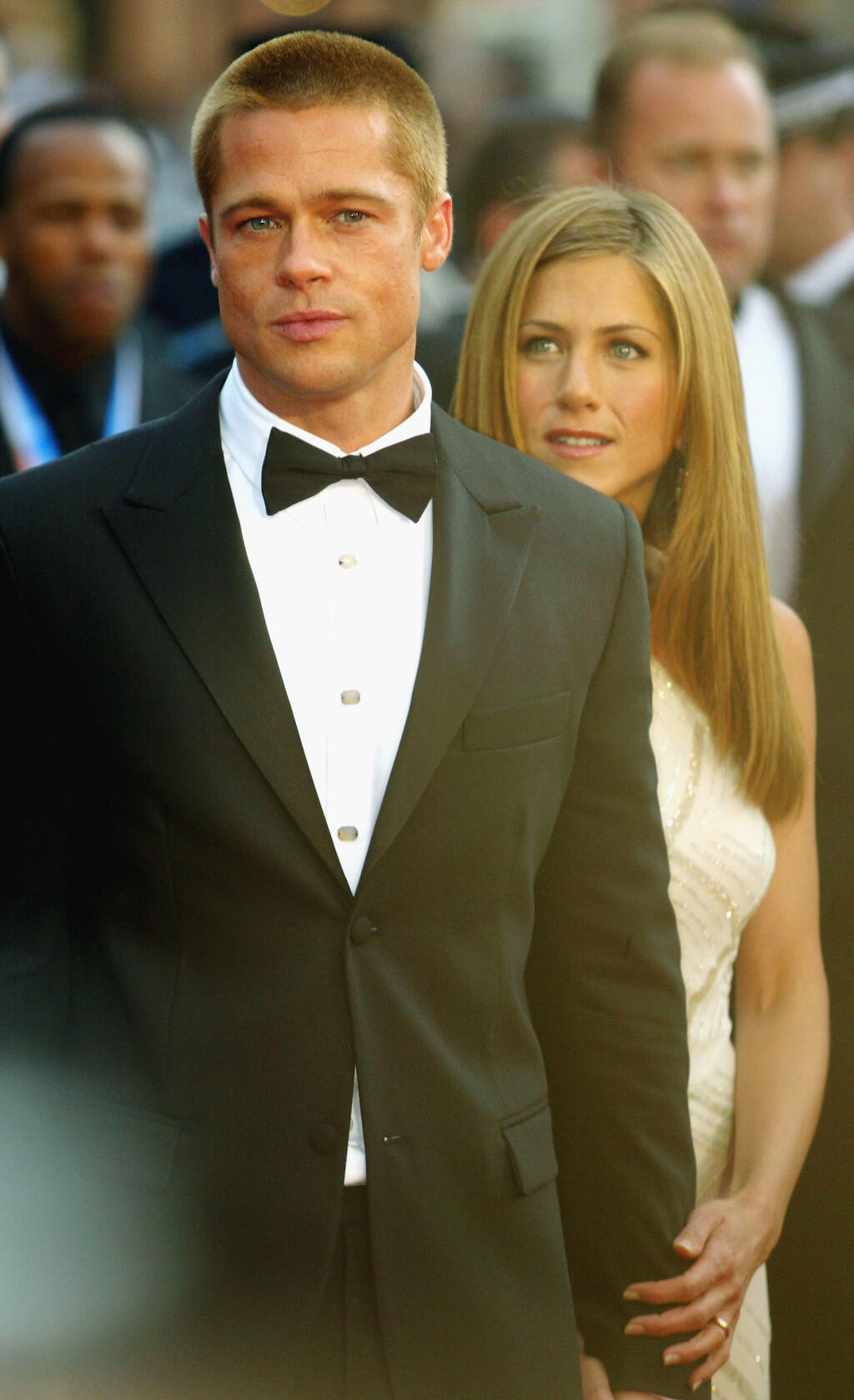 CANNES, FRANCE - MAY 13: Brad Pitt and Jennifer Aniston attend the World Premiere of epic movie