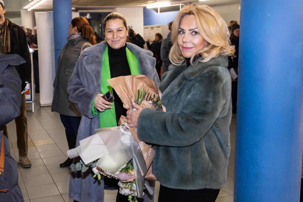 Vianočný koncert Mariky Gombitovej v Bratislave. Na snimke Dominika Cibulková s mamou Katarínou.