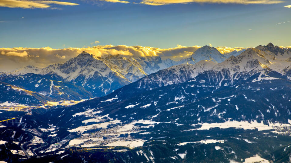 Lyžovanie pri Innsbrucku
