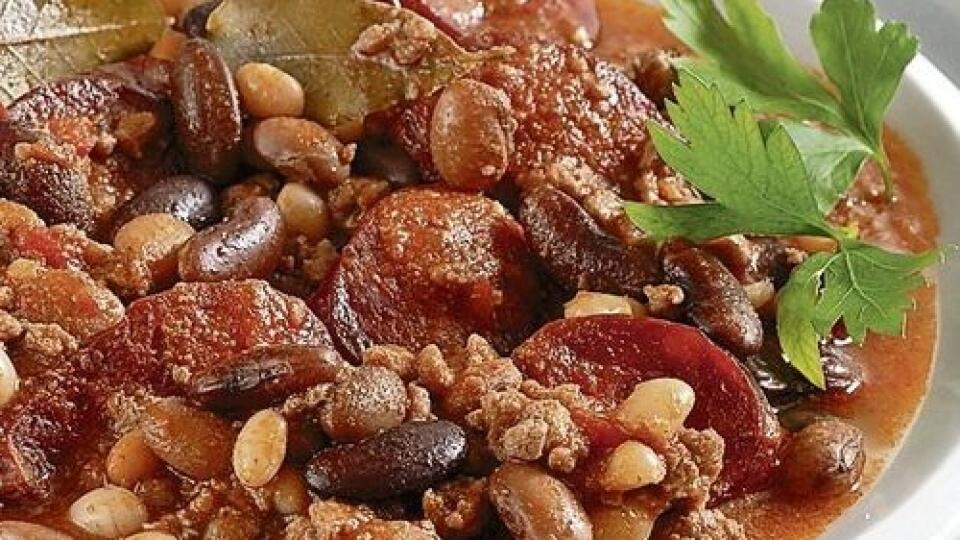 Mleté hovädzie mäso s fazuľou