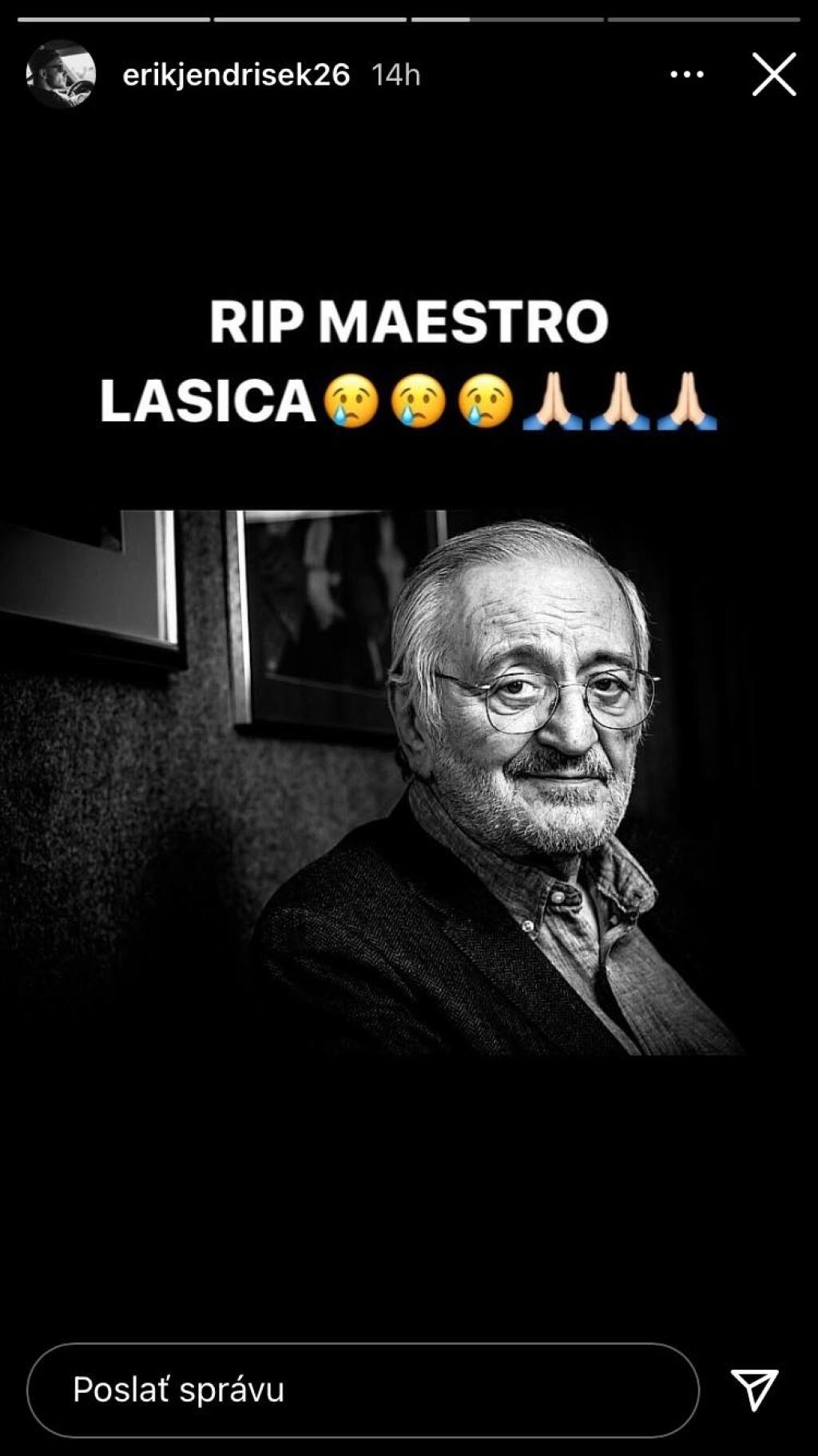 Športovci smútia za legendárnym Milanom Lasicom, na sociálnej sieti posielajú emotívne odkazy.