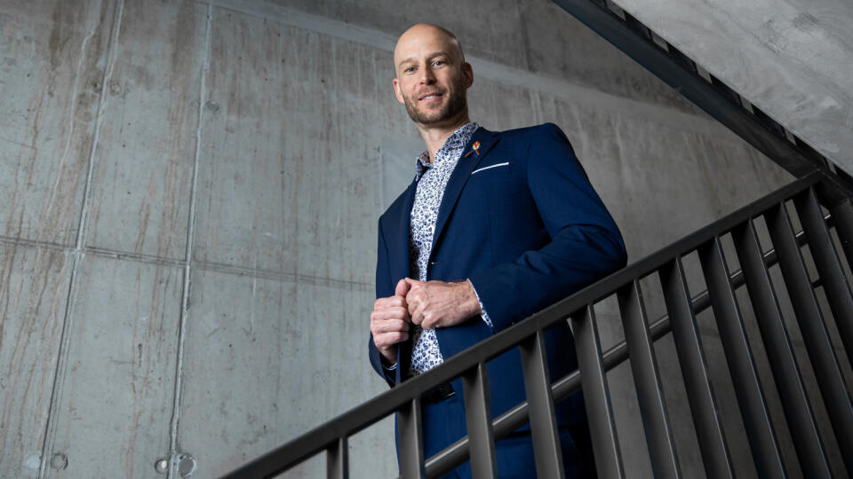 Tomáš Hellebrandt pri rozhovore v Bratislave.