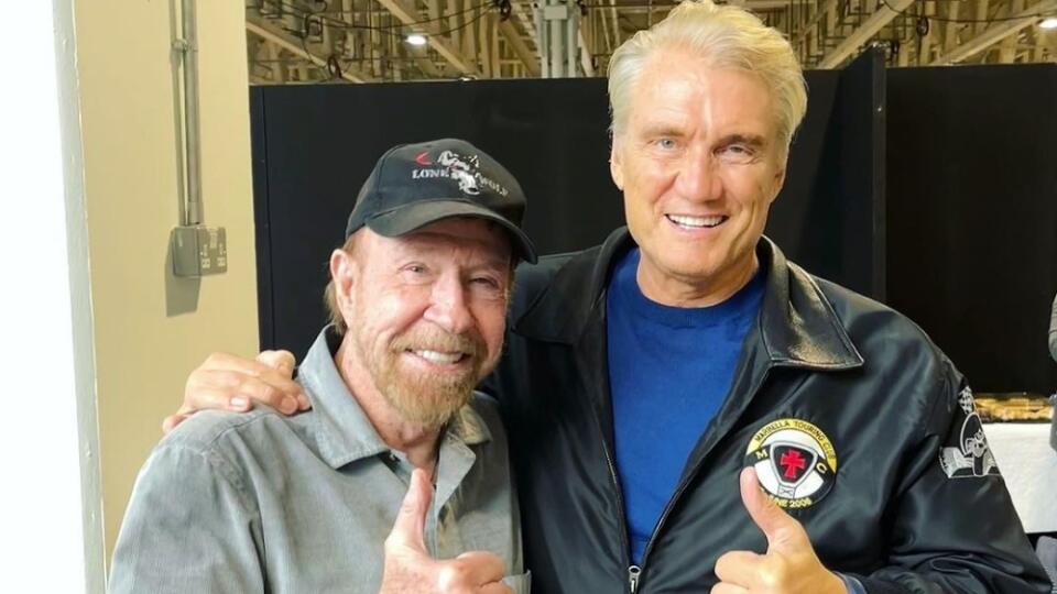 Chuck Norris a Dolph Lundgren