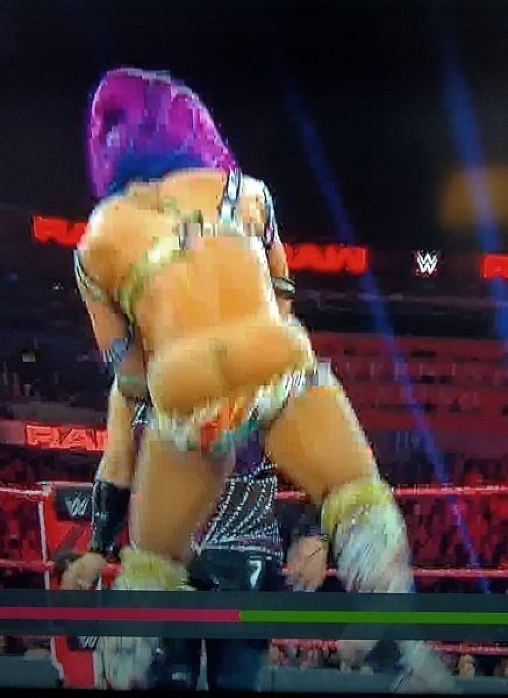 Sasha banks wordrobe malfunction