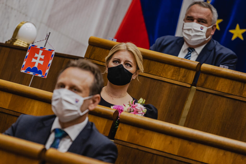 Prezidentka Slovenskej republiky Zuzana Čaputová vystúpila v Národnej rade Slovenskej republiky so Správou o stave republiky. Na snímke Prezidentka Slovenskej republiky Zuzana Čaputová.