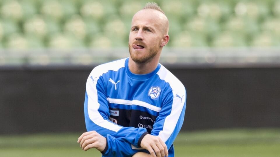 Na snímke Miroslav Stoch  počas tréningu slovenskej futbalovej reprezentácie.