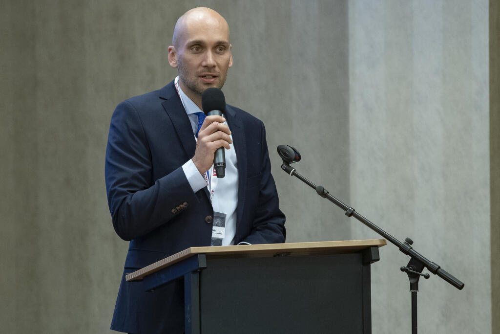 Trend konferencie: Top Manažment 2021 - Drahé energie ohrozujú priemysel, ako z toho von?. Na snímke je Karol Galek, štátny tajomník ministerstva hospodárstva SR.