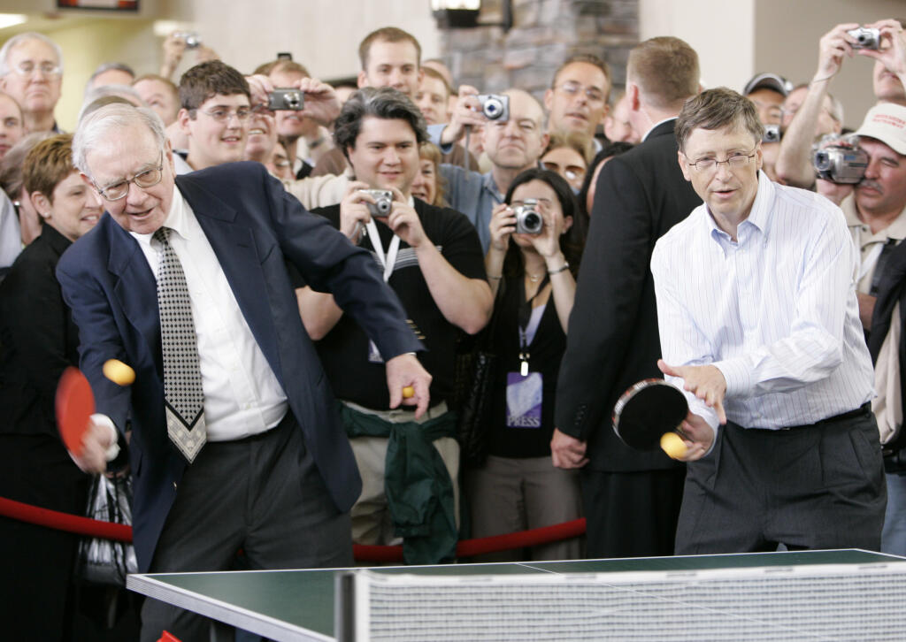 Amerièan Bill Gates Warren Buffett podnikate¾ boháè boháèi podnikatelia manažér 