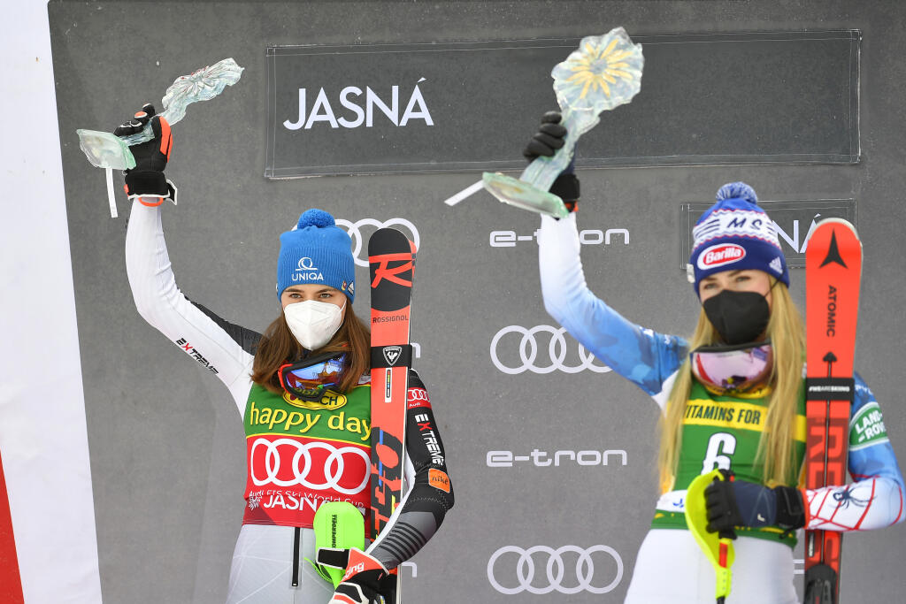 Petra Vlhová a Mikaela Shiffrinová sú najväčšie rivalky v súčasnom lyžovaní.