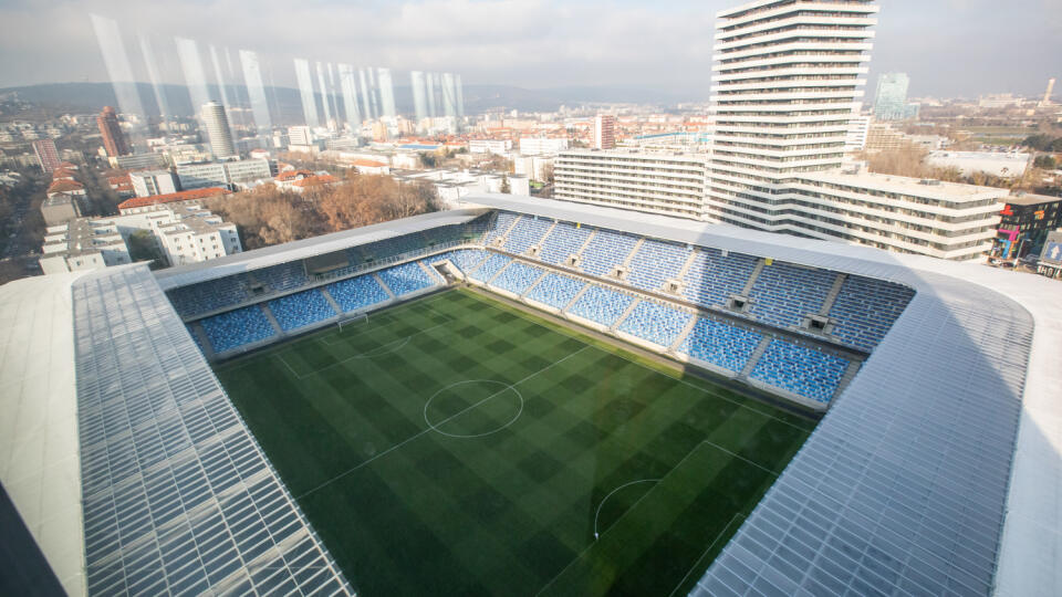 Štadión Tehelné pole - ŠK Slovan Bratislava.