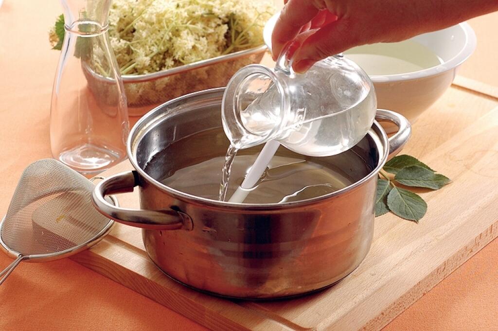 Bazový sirup, príprava,