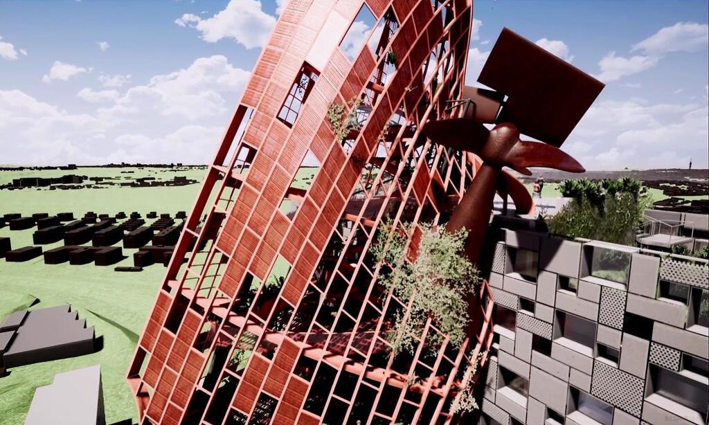 Vizualizácia projektu Top Tower, ktorý má byť najvyššou budovou Prahy