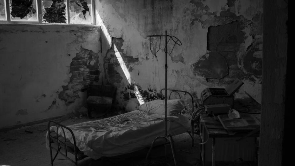 Room,In,An,Old,Abandoned,Hospital.