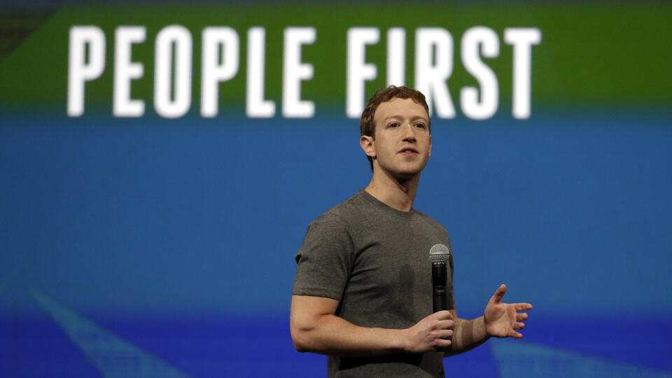 File - In this April 30, 2014 file photo, Facebook CEO Mark Zuckerberg gestures while delivering the keynote address at the f8 Facebook Developer Conference in San Francisco. Zuckerberg and his wife, Priscilla Chan, are donating $120 million over the next five years to the San Francisco Bay Area’s public school system. The gift is the biggest allocation to date of the more than $1 billion in Facebook stock the couple pledged last year to the nonprofit Silicon Valley Community Foundation. (AP Pho