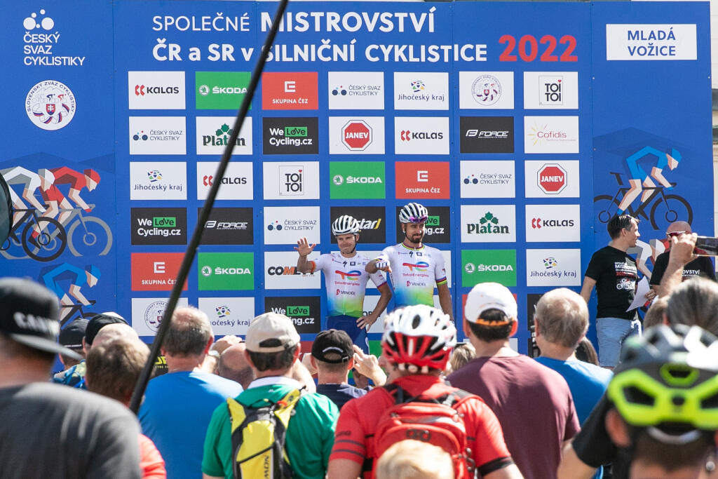 Spoločné Majstrovstvá Slovenska a Česka v cestnej cyklistike. Na snímke je Peter Sagan.