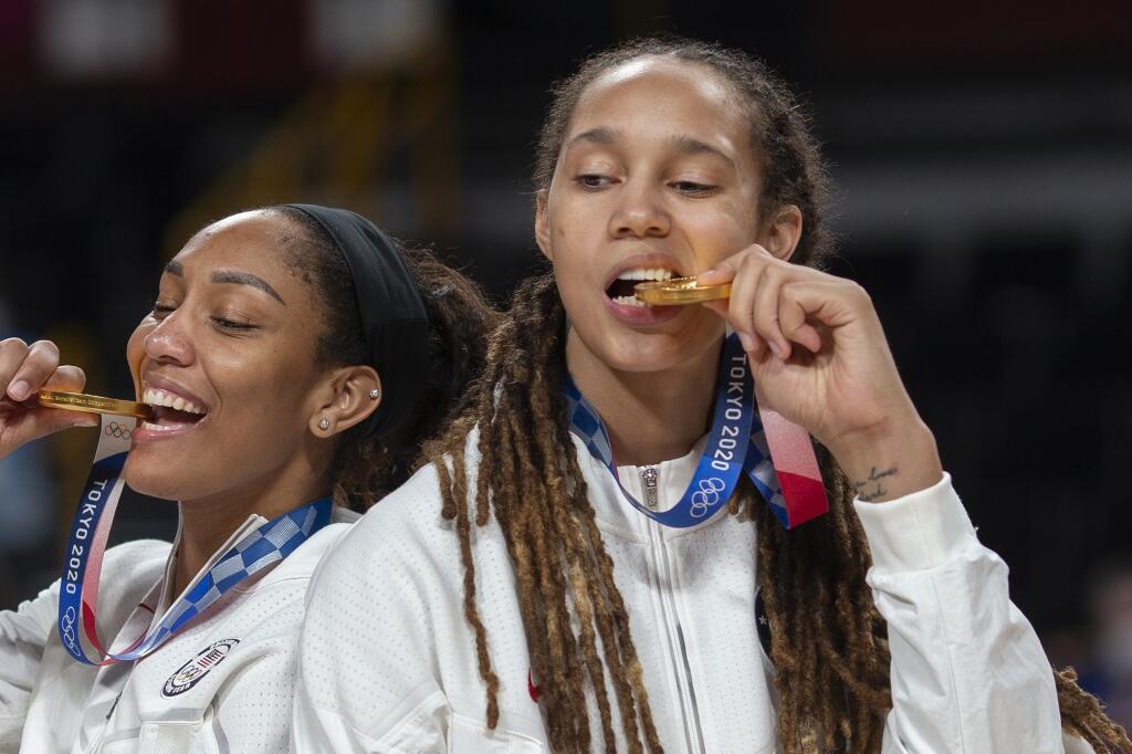 Grinerová má v zbierke dve zlaté medaily z olympiády - 2016 v Riu de Janeiro a 2020 v Tokiu.