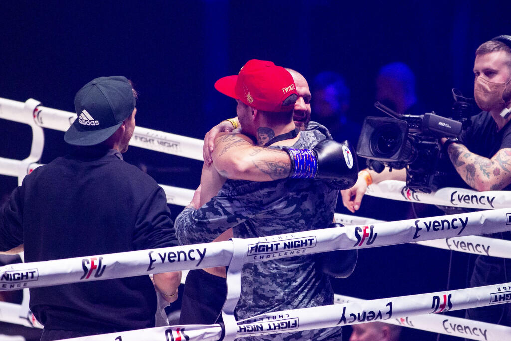Na snímke je Patrik Vrbovský počas podujatia Fight night challenge.