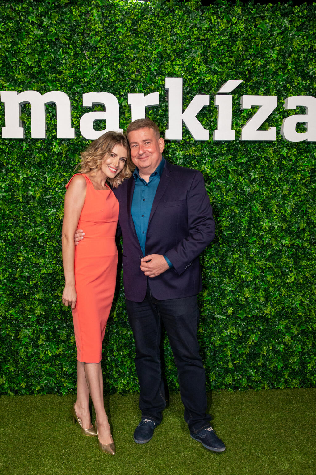 25. “ MEDIA PARTY ” TV Markíza sa uskutočnila na lodi Sundeck na Tyšrovom Nábreží v Bratislave.Na snímke je Miriam Kalisová a Patrik Herman.
