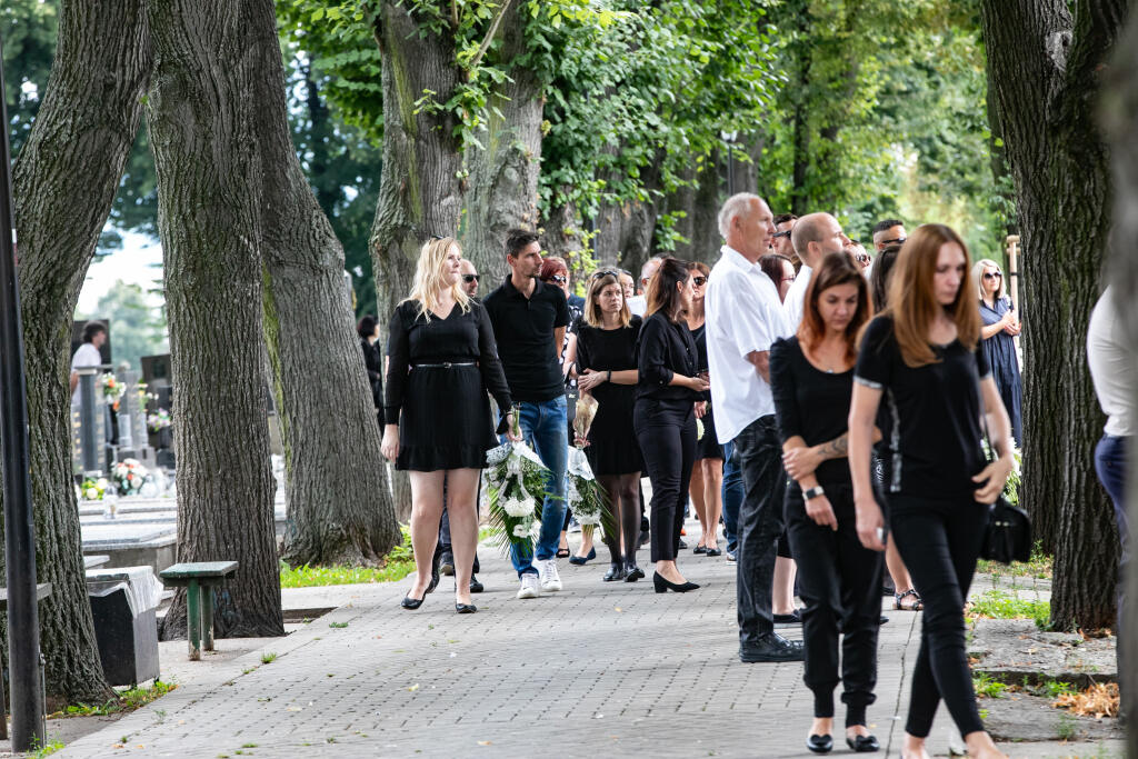 Pohreb manželky bývalého slovenského hokejistu Miroslava Ďuráka Daniely.
