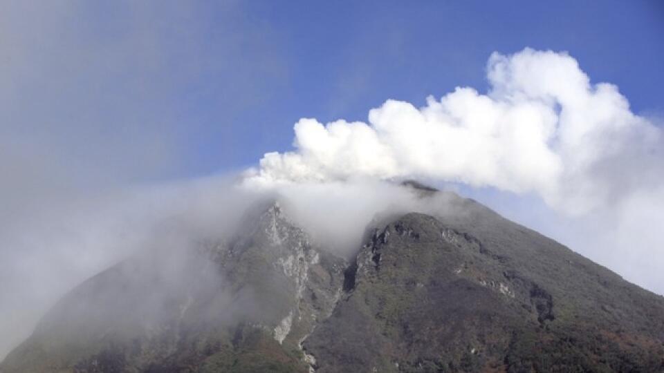 Indonézska sopka Sinabung