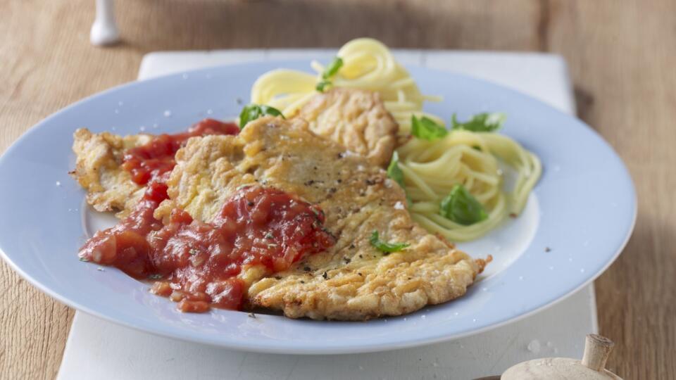 Piccata milanese so špagetami