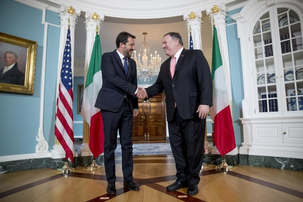 USA Taliansko Salvini návšteva