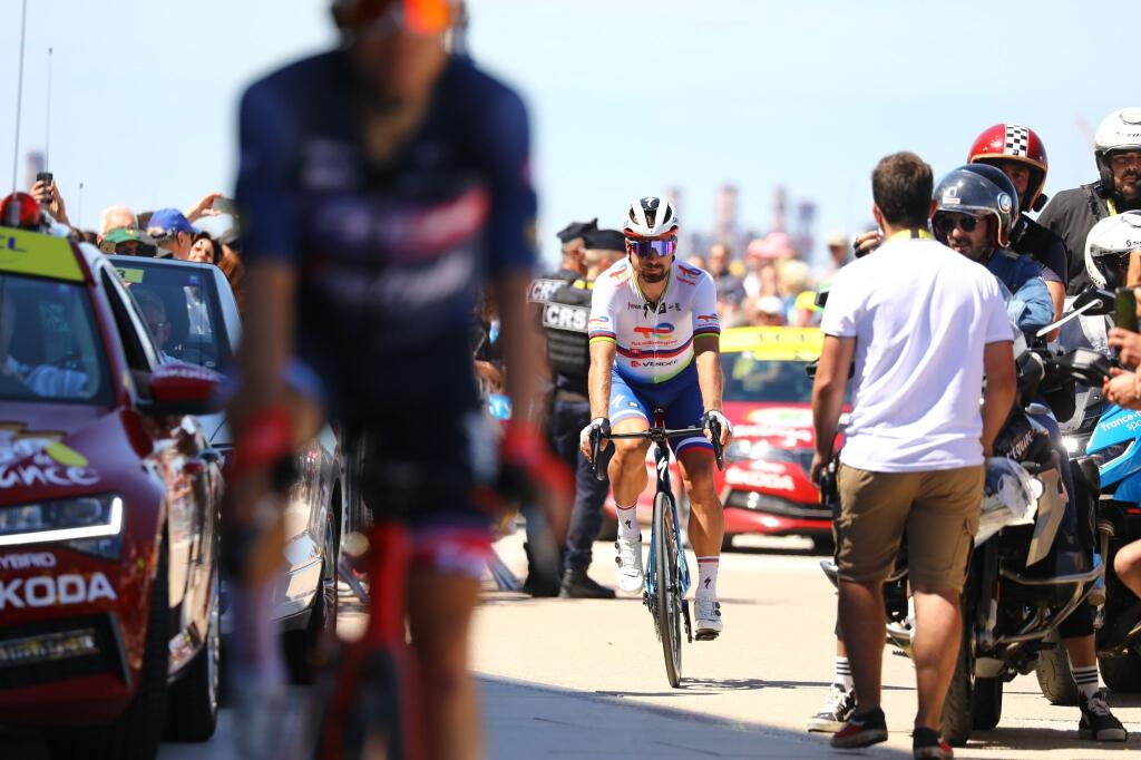 Peter Sagan pred štartom utorkovej 4. etapy.