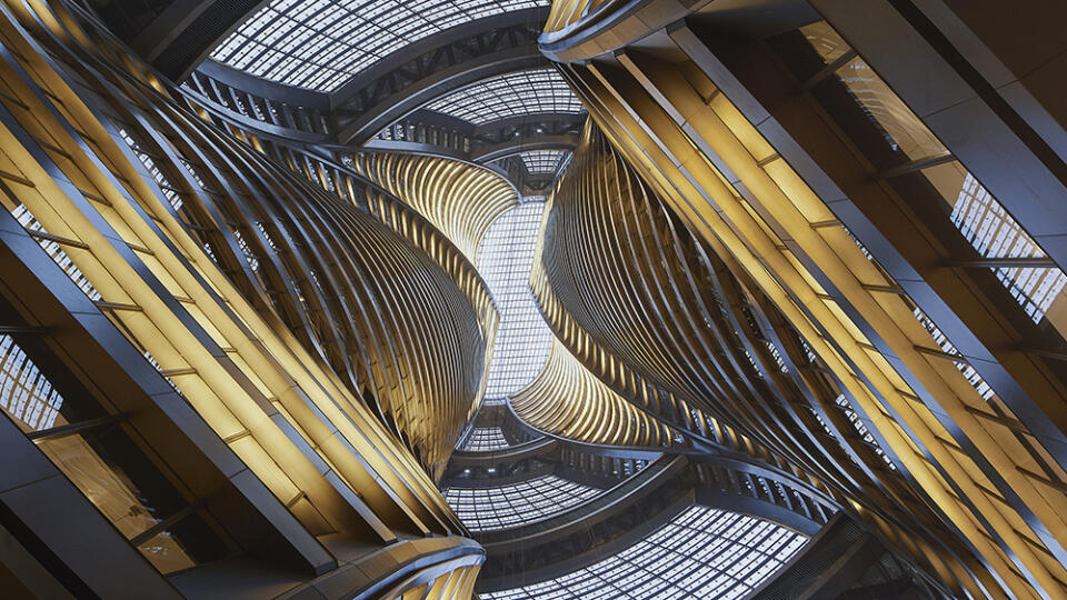 Veža Leeza SOHO v Pekingu, ktorú navrhlo štúdio Zaha Hadid Architects