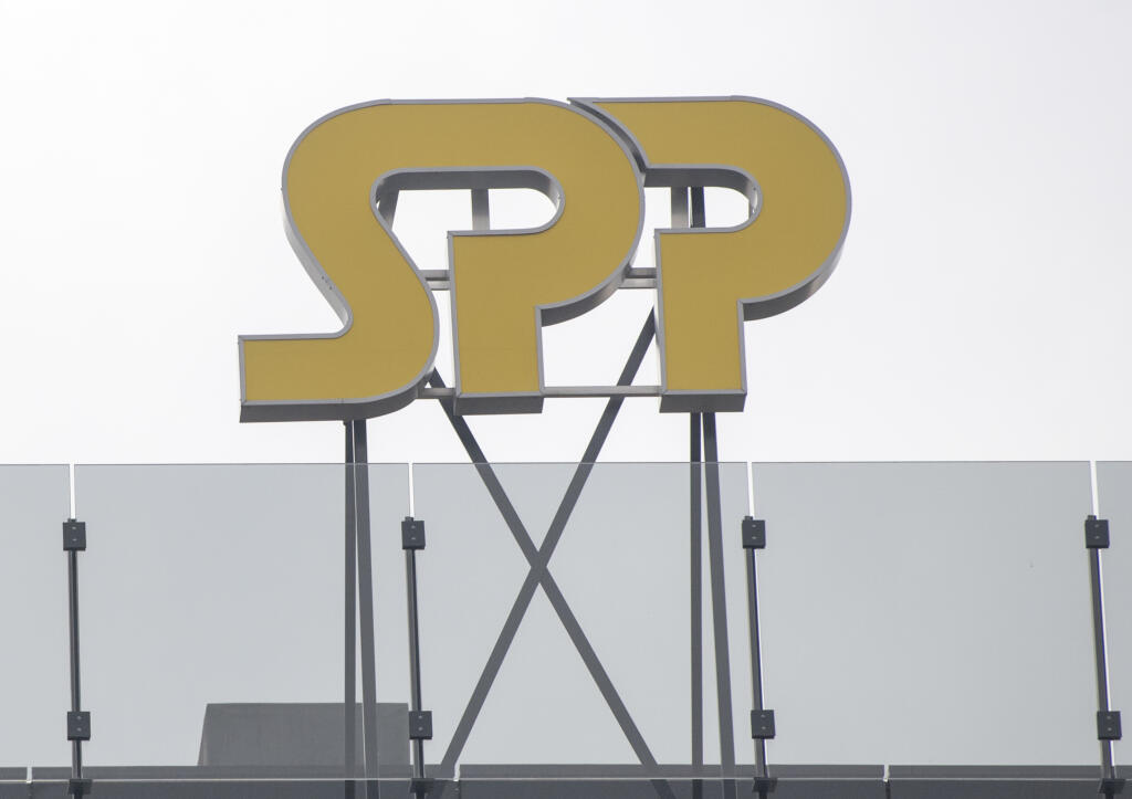 Na snímke logo Slovenského plynárenského priemyslu (SPP), a. s. 16. decembra 2019 v Bratislave. FOTO TASR - Martin Baumann