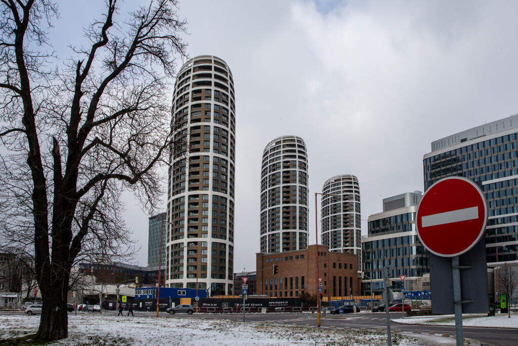 Na snímke sú apartmány Sky Park v hlavnom meste.  