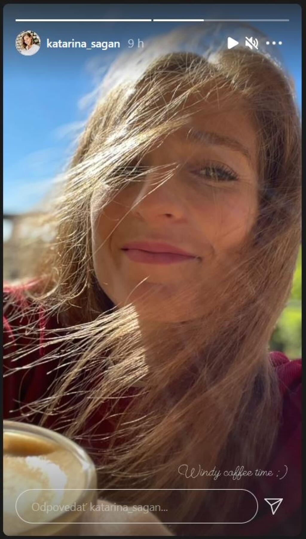 Katarína Saganová nie je príliš aktívna na sociálnych sieťach. Počas dní, keď Peter bojoval o víťazstvo na Okolo Slovenska, pridala na instagram tieto zábery.