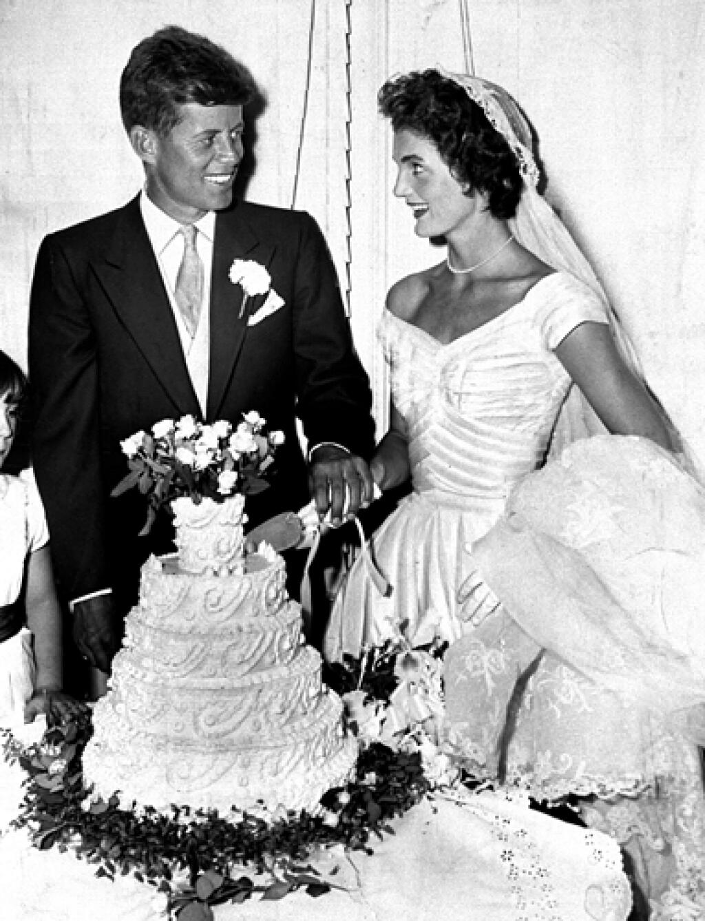 John a Jackie Kennedyovci v ich veľký deň (1953).