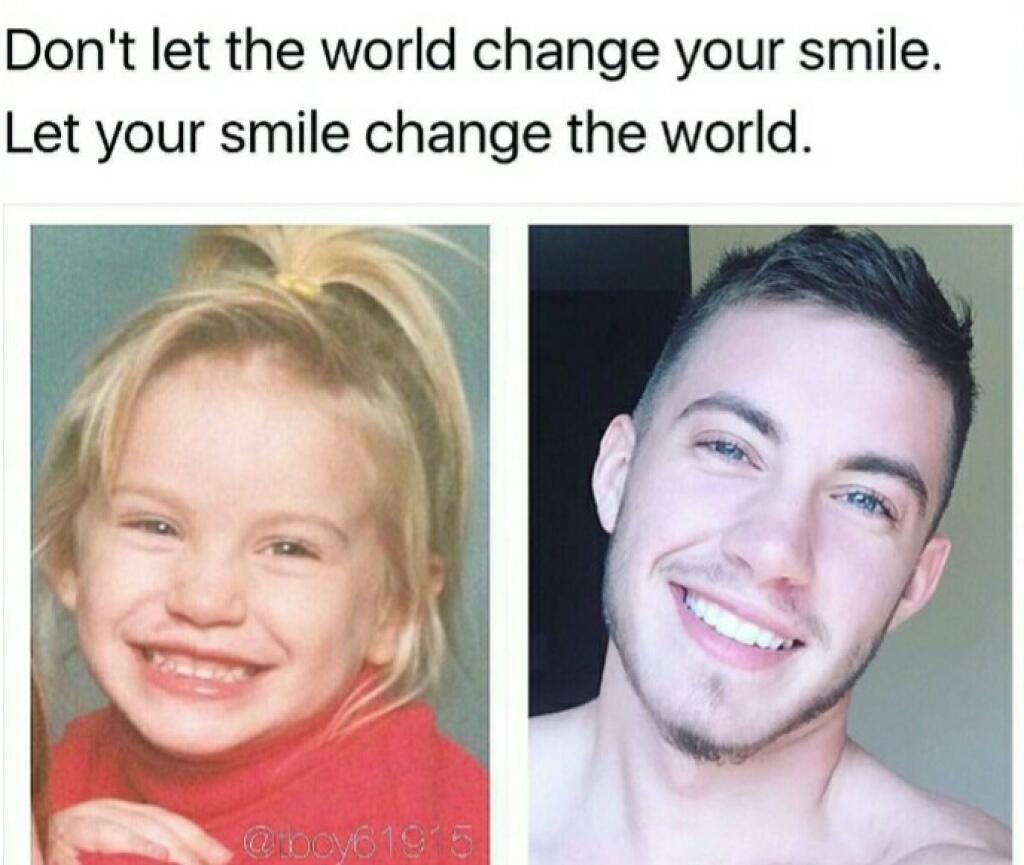 Ale ten detský úsmev tam stále je!