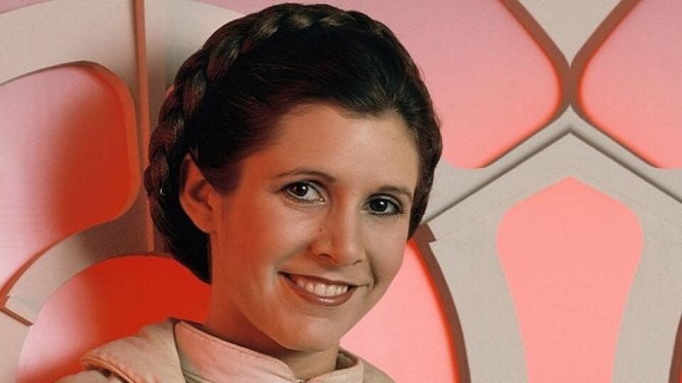 Americká herečka Carrie Fisherová, ktorá hrala princeznú Leiu v kultovej vesmírnej ságe Star Wars (Hviezdne vojny).