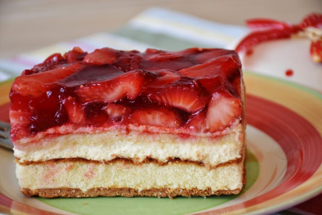 jahodovo-tvarohová torta