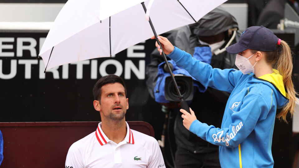 Novak Djokovič na turnaji v Ríme.