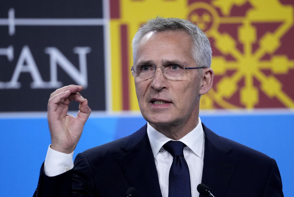 PK 53 Madrid - Generálny tajomník Severoatlantickej aliancie Jens Stoltenberg sa prihovára počas tlačovej konferencie na konci summitu NATO v Madride 30. júna 2022. Stoltenberg oznámil, že Švédsko a Fínsko budúci utorok podpíšu protokoly o pristúpení k Severoatlantickej zmluve. Ide o krok potrebný pre oficiálny vstup do NATO. FOTO TASR/AP

NATO Secretary General Jens Stoltenberg speaks during a media conference at the end of a NATO summit in Madrid, Spain on Thursday, June 30, 2022. North Atlant